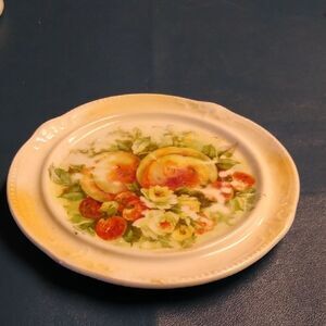 Vintage Floral Fruit Tea Trivet Cottagecore Grandmacore